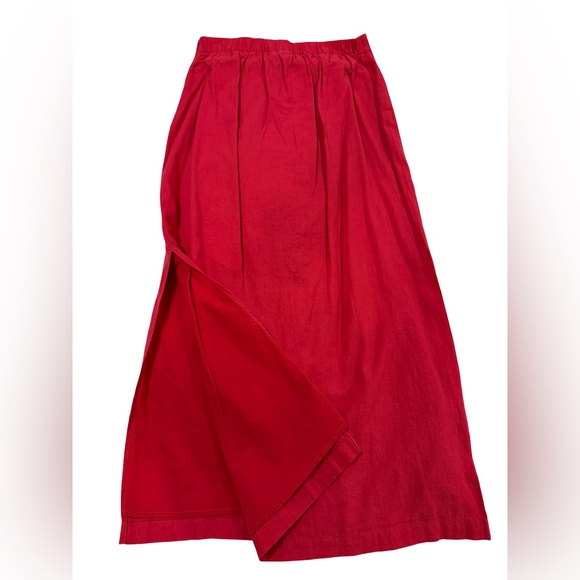 NWT GAP linen blend maxi skirt and cropped top tank red size small/extra small - Picture 4 of 14